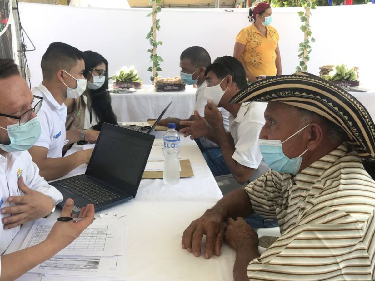 En Bolívar, más de 2.300 víctimas de la violencia han sido restituidas