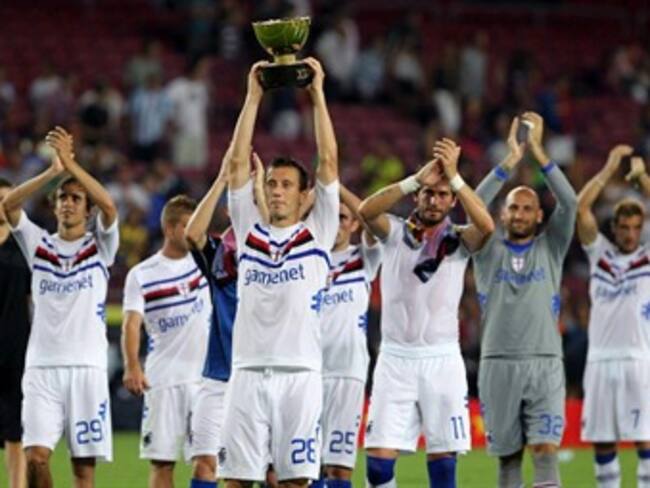 Sampdoria vence al Barcelona y se queda con el Trofeo Joan Gamper