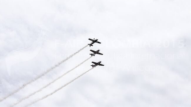 Estados Unidos y Brasil realizarán ejercicios aéreos en Colombia la próxima semana. Foto: Feria Aeronátuica Internacional 2017
