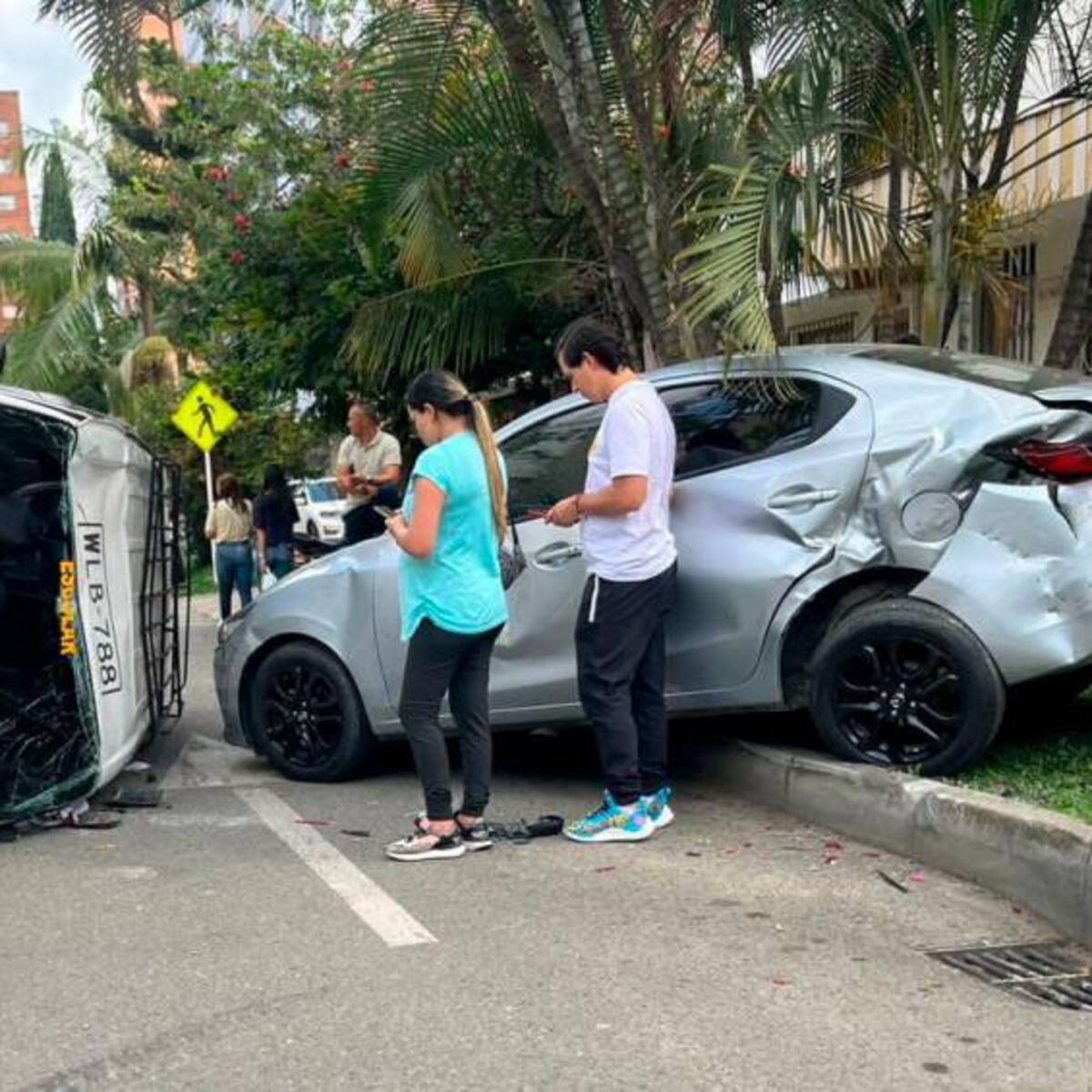 Se registró un accidente en la tarde de este lunes en el barrio Los Colores de Medellín