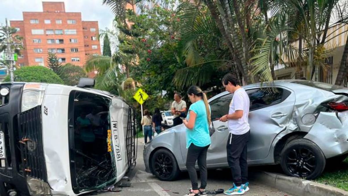 Se registró un accidente en la tarde de este lunes en el barrio Los Colores de Medellín