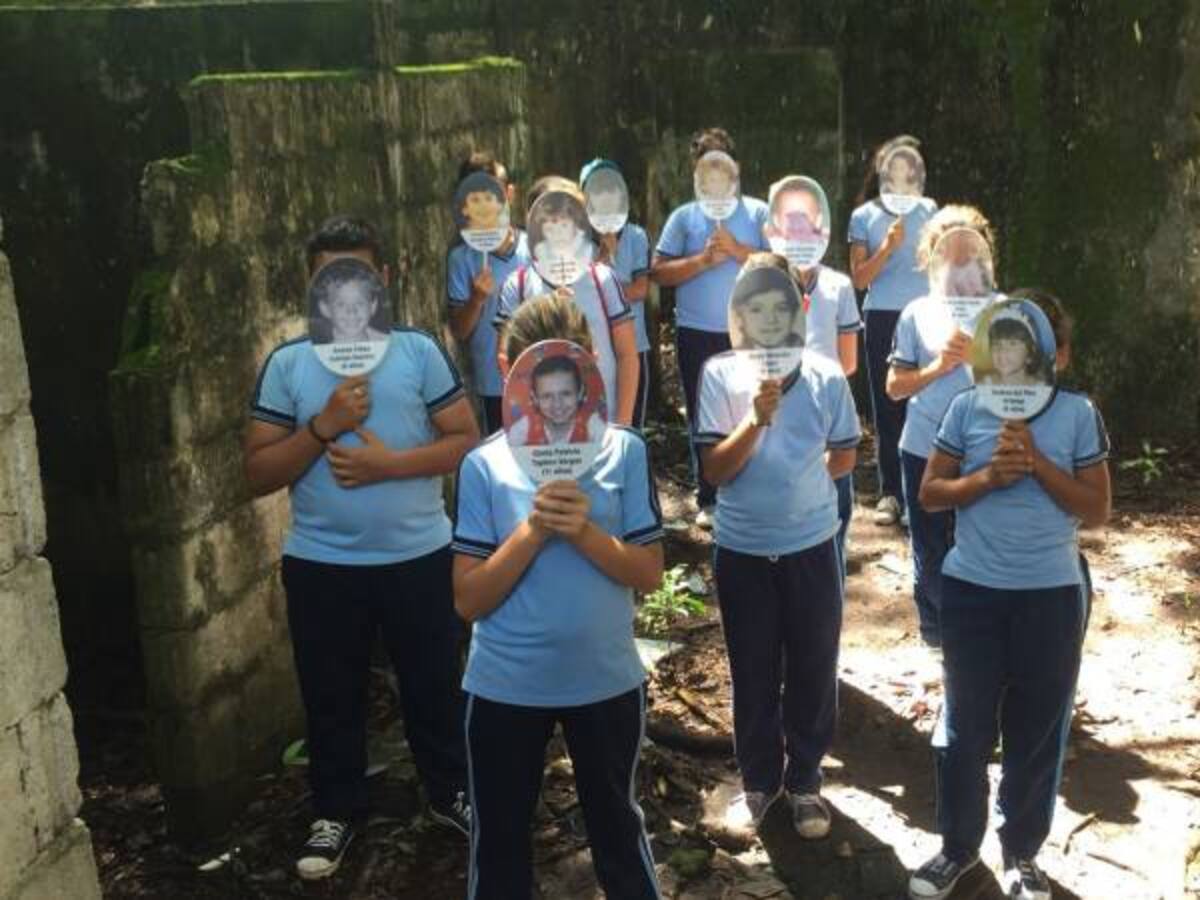 Armeritas rindieron homenaje a niños desaparecidos