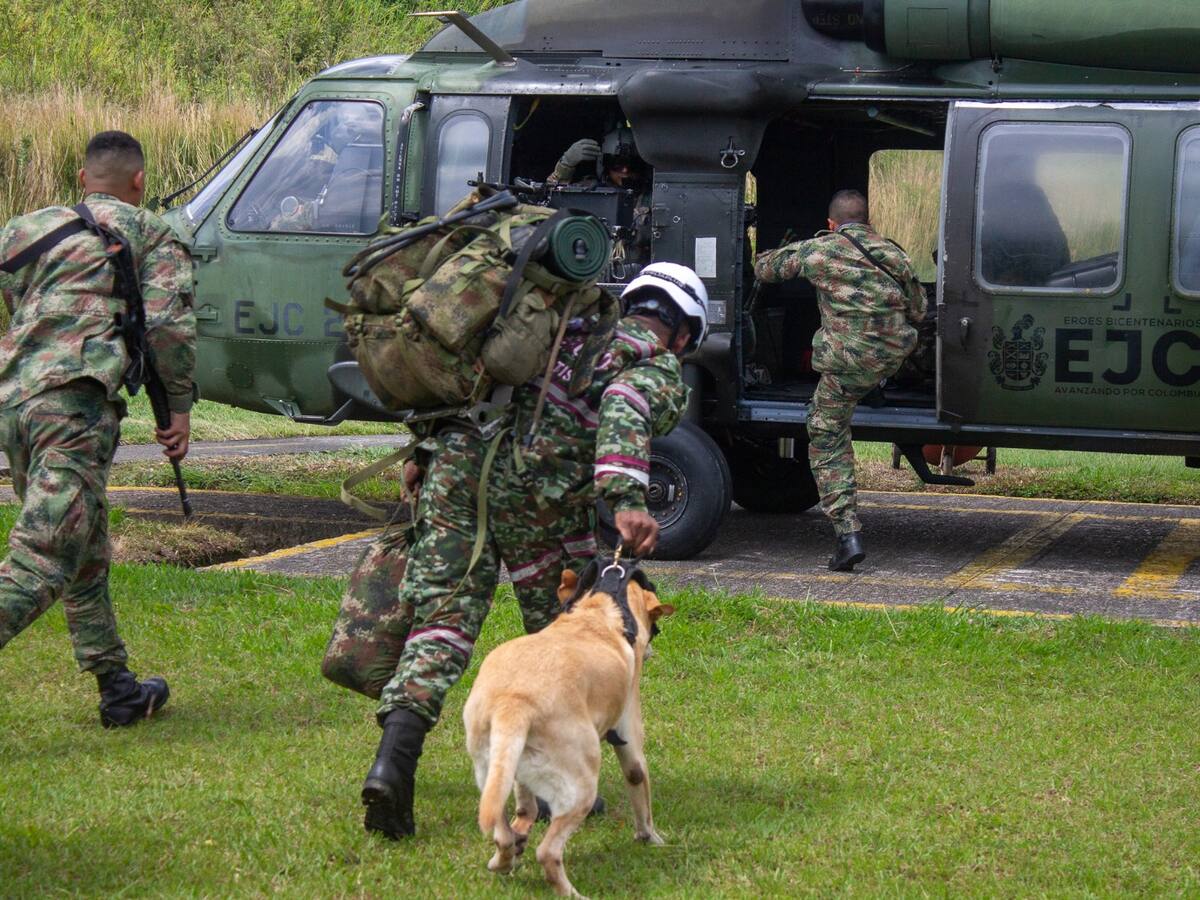 Con drones y escuadrón canino buscan a Eileen en Roncesvalles, Tolima