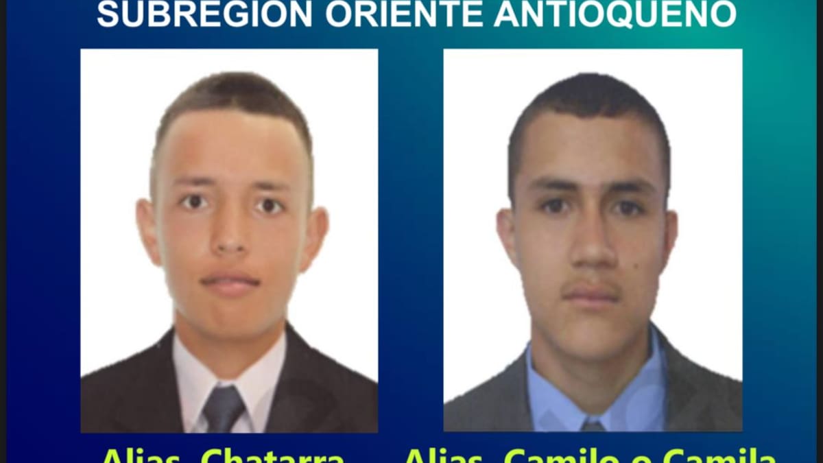 Elevan a 40 millones recompensa por alias ‘Camilo y Chatarra’ del Clan Oriente