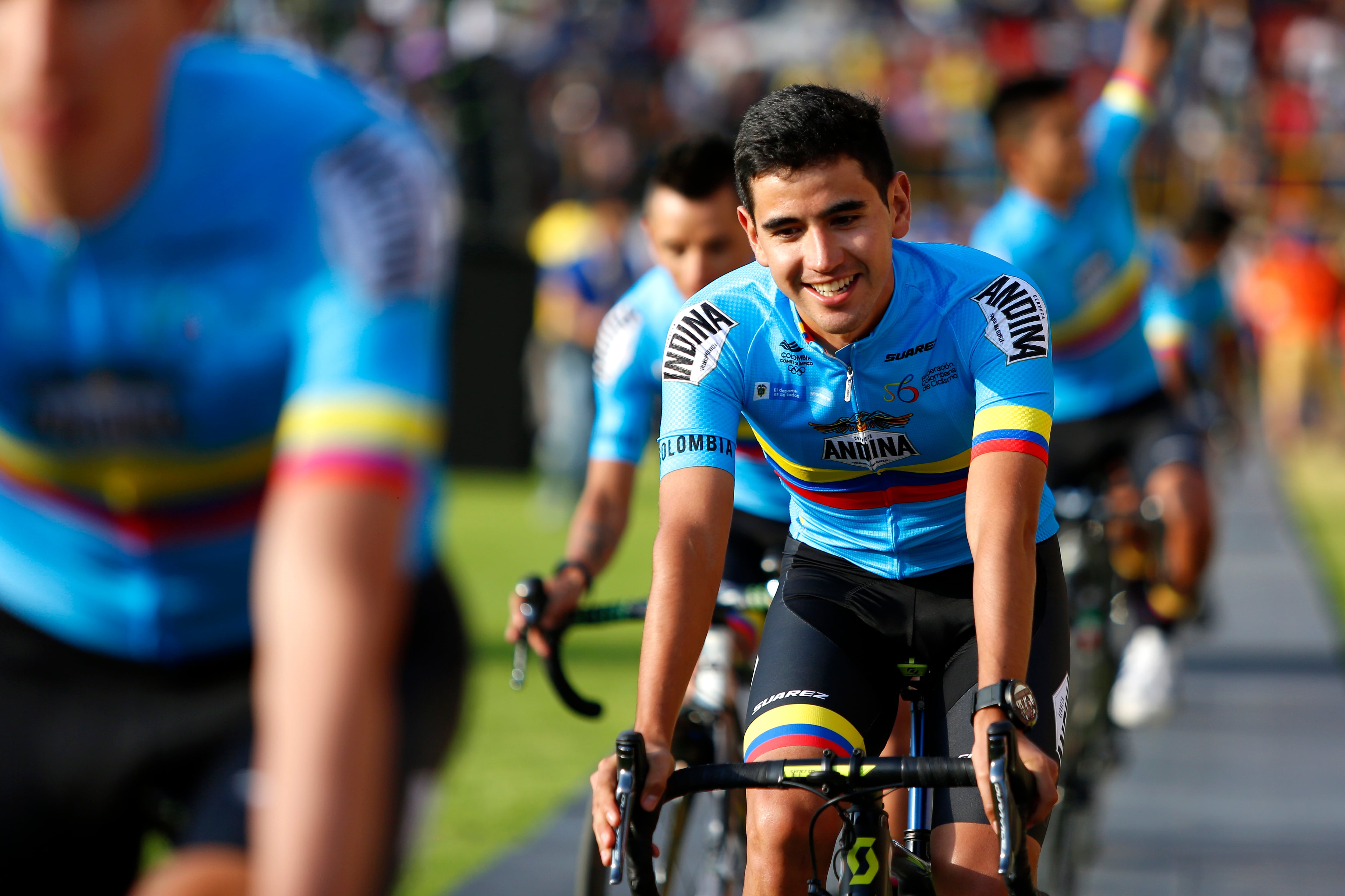 Brayan Chaves, pedalista colombiano. (Photo by Maximiliano Blanco/Getty Images)