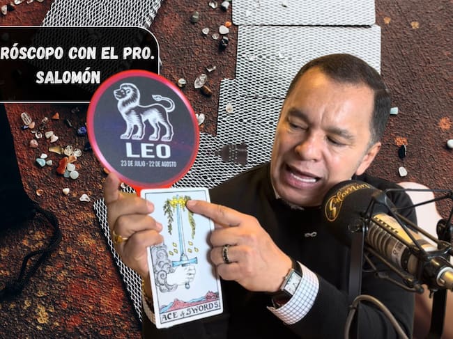 Él es el profesor Salomón, experto en la lectura del Horóscopo y el Tarot (Crédito: Profesor Salomón - Youtube) // De fondo: Imagen ilustrativa del horóscopo (crédito: Olena Ruban)