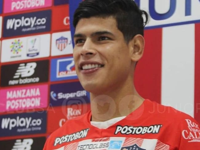 Jorge Arias, jugador del Junior de Barranquilla en El Alargue