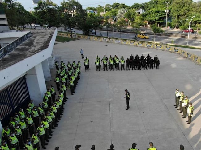 Más de mil policías garantizarán seguridad durante partido de Colombia