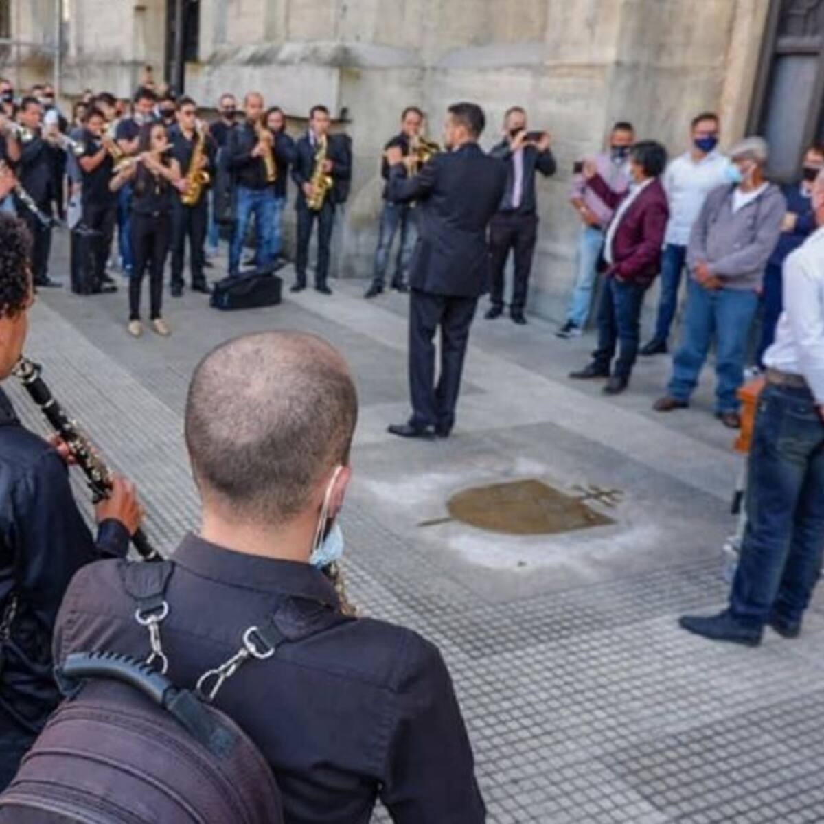 Con honores fue despedido Carlos A. Marín Director de la Banda Municipal