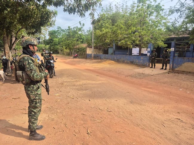 Más de 3.000 uniformados garantizarían la seguridad durante la jornada electoral en Córdoba. Foto: prensa Ejército Nacional.