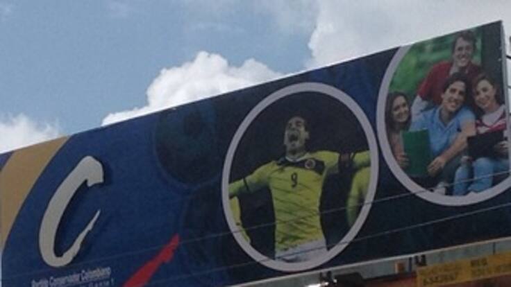 Falcao no autorizó el uso de su imagen en valla del Partido Conservador