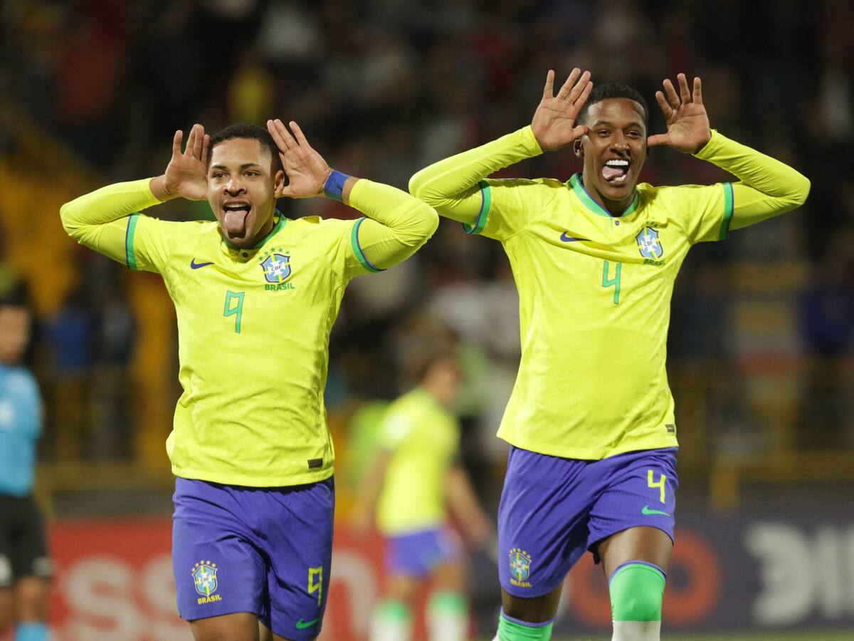 Brasil goleó a una combativa Venezuela y lidera en el Sudamericano Sub-20