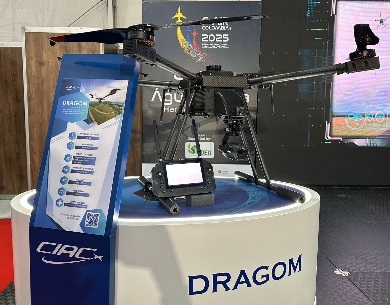 Primer dron que apoyará operaciones de las Fuerzas Militares. Foto: Caracol Radio