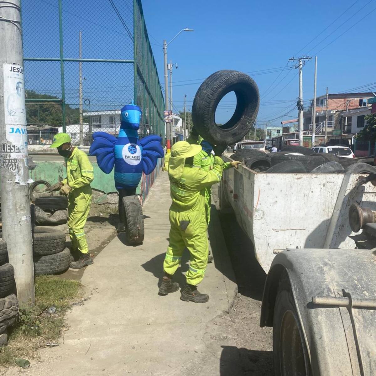 325 llantas recolectadas por Pacaribe en su primera Jornada Llantatón de 2024