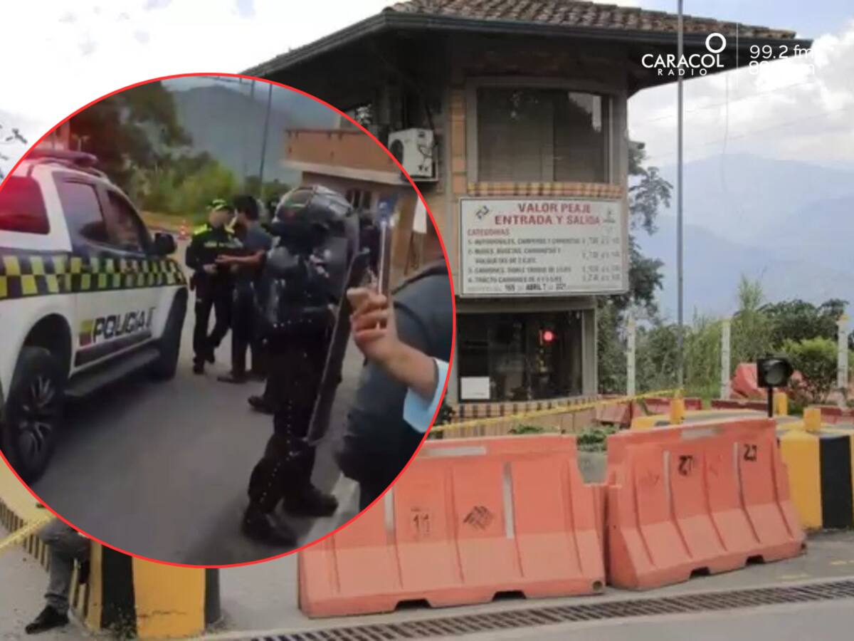 Video: Protesta en la Mesa de los Santos terminó en agresión de policía a ciudadano