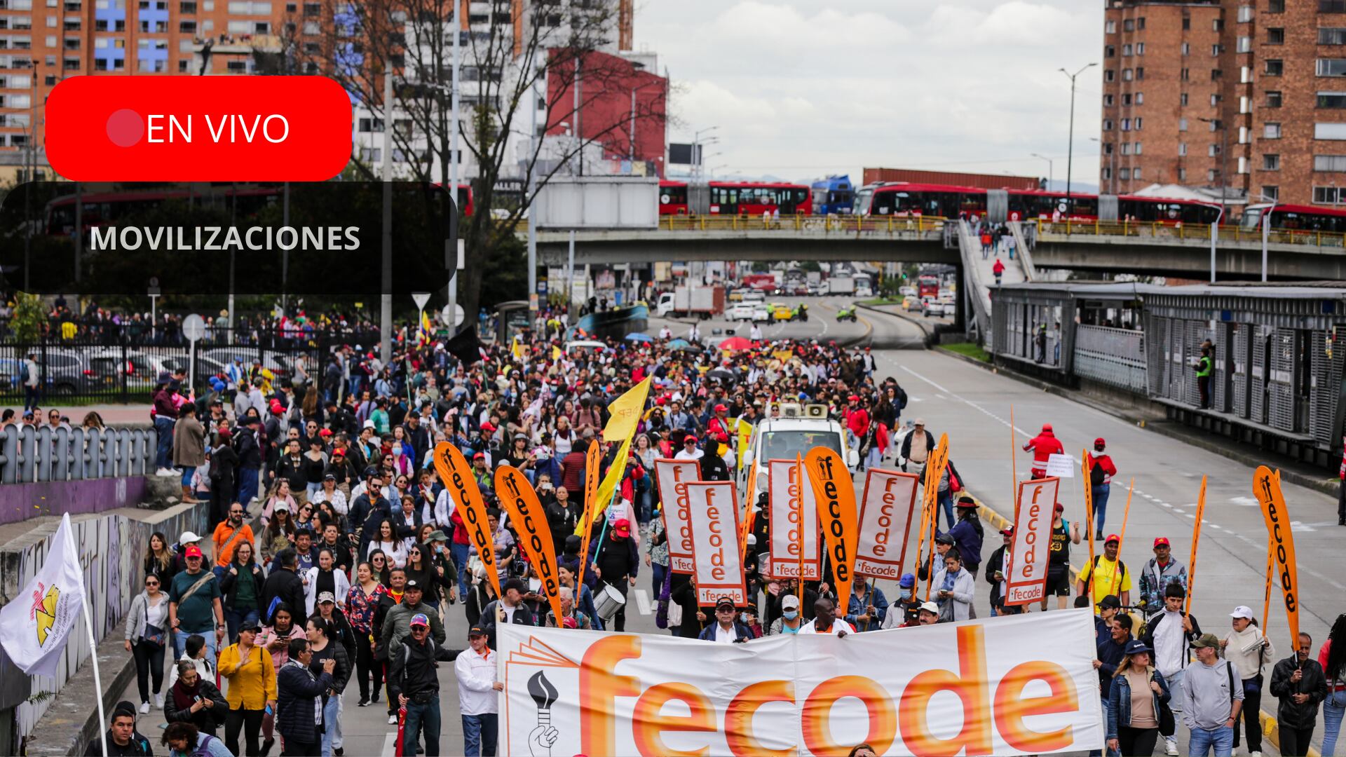 Nueva jornada de movilizaciones Bogotá - Colprensa