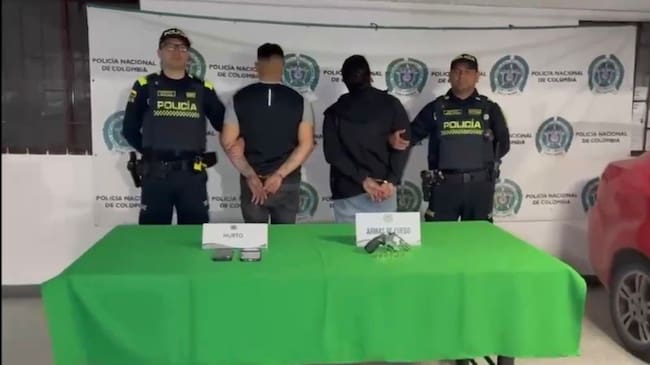 Dos mexicanos capturados y un vehículo recuperado en tiempo récord en Bogotá