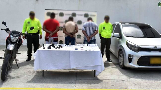 Fueron judicializados los tres presuntos integrantes de Los Infiltrados, quienes estarían relacionados con hurtos a carros de valores