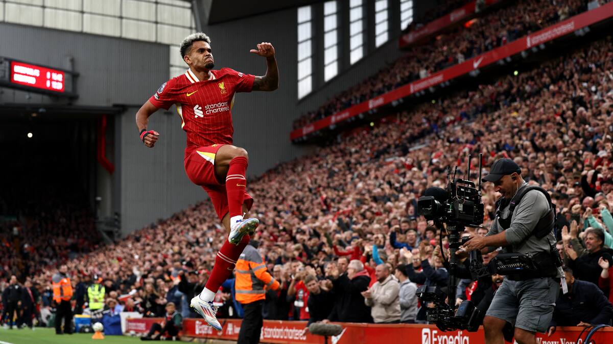 Luis Díaz celebra su centenario en Liverpool con golazo y asistencia ante Brentford: véalo