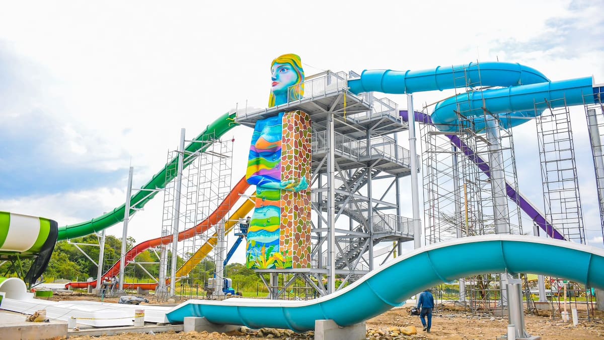 Parque Caiké en Ibagué se prepara para la inauguración de cinco toboganes