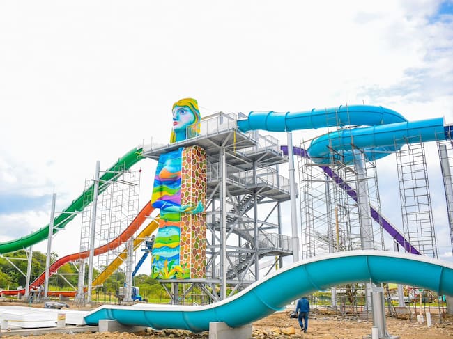 El complejo acuático Madre de Agua está ubicado en el parque Caiké en Ibagué