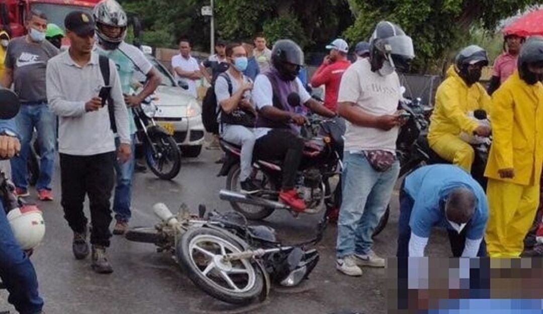 El accidente ocurrió a la altura de la empresa Antillana