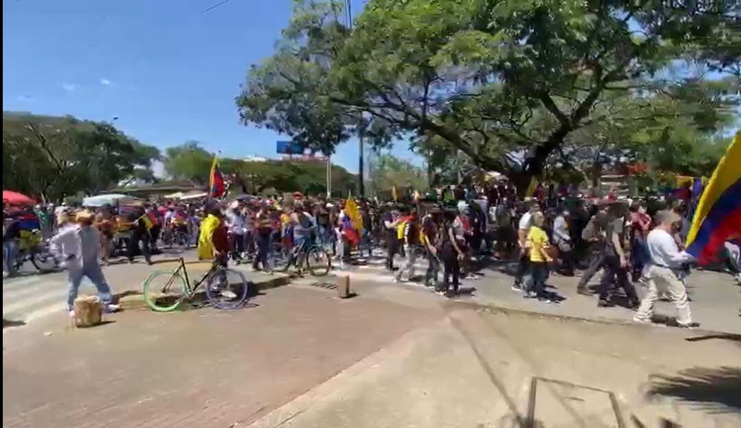 Marcha en la calle 5