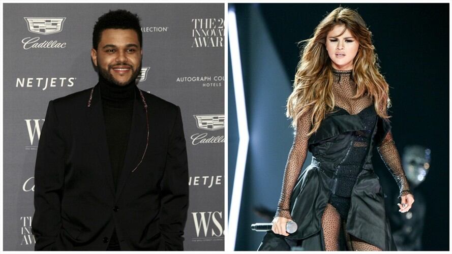 The Weeknd y Selena Gomez. Foto: Associated Press - AP