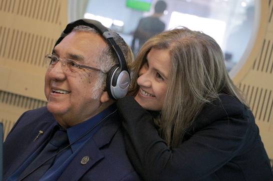 Alci Acosta con Diana Montoya.