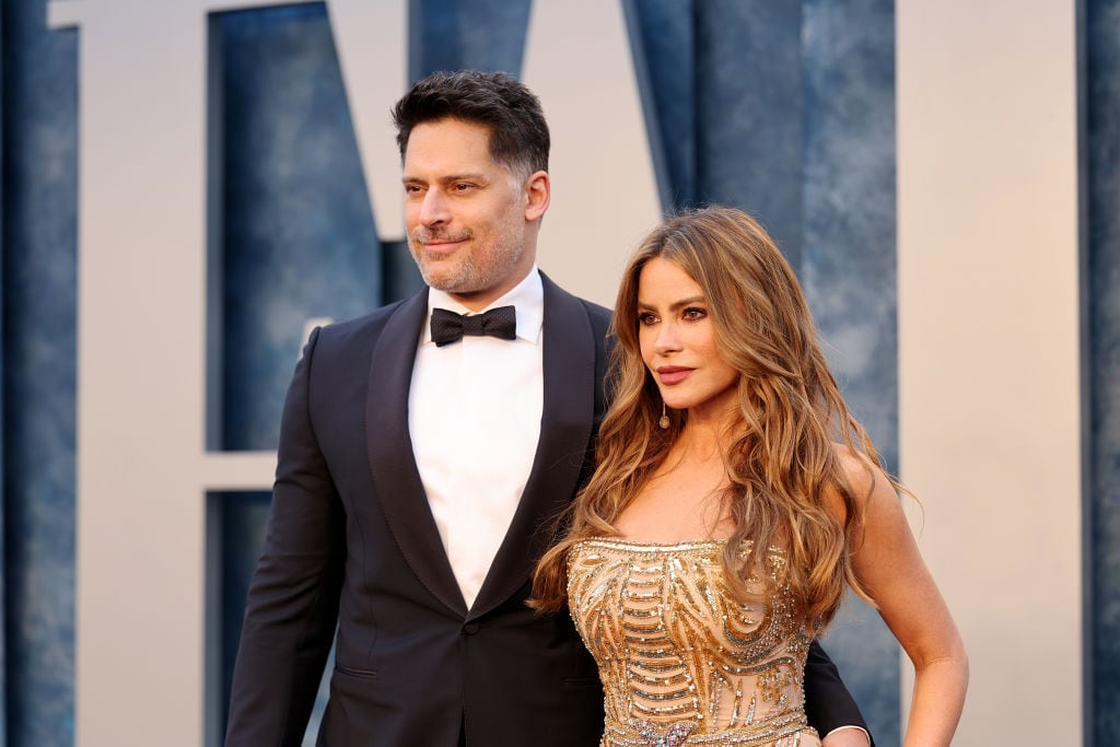BEVERLY HILLS, CALIFORNIA - MARCH 12: Joe Manganiello and Sofía Vergara attend the 2023 Vanity Fair Oscar Party Hosted By Radhika Jones at Wallis Annenberg Center for the Performing Arts on March 12, 2023 in Beverly Hills, California. (Photo by Cindy Ord/VF23/Getty Images for Vanity Fair)