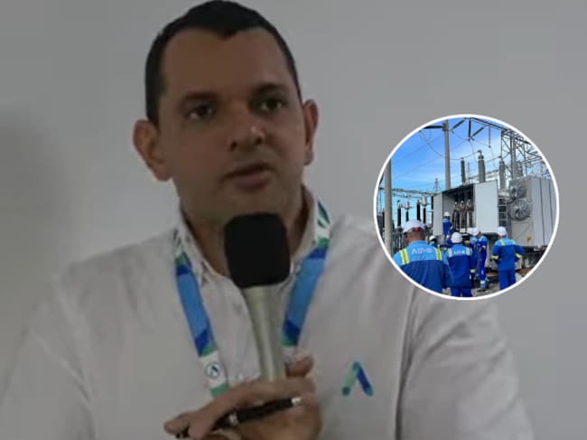 Luis Guillermo Rubio, gerente territorial de Air-e, durante su intervención ante el Concejo de Santa Marta. Foto: Concejo de Santa Marta