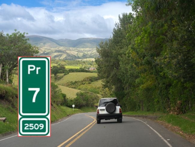 Imagen de referencia sobre señal de tráfico 'PR'. / Getty Images