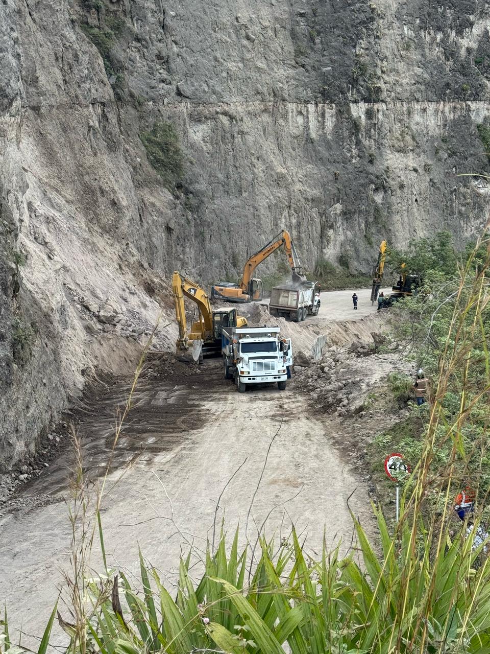Obras tramo Pasto -Mojarras. Foto: Ministerio del Transporte