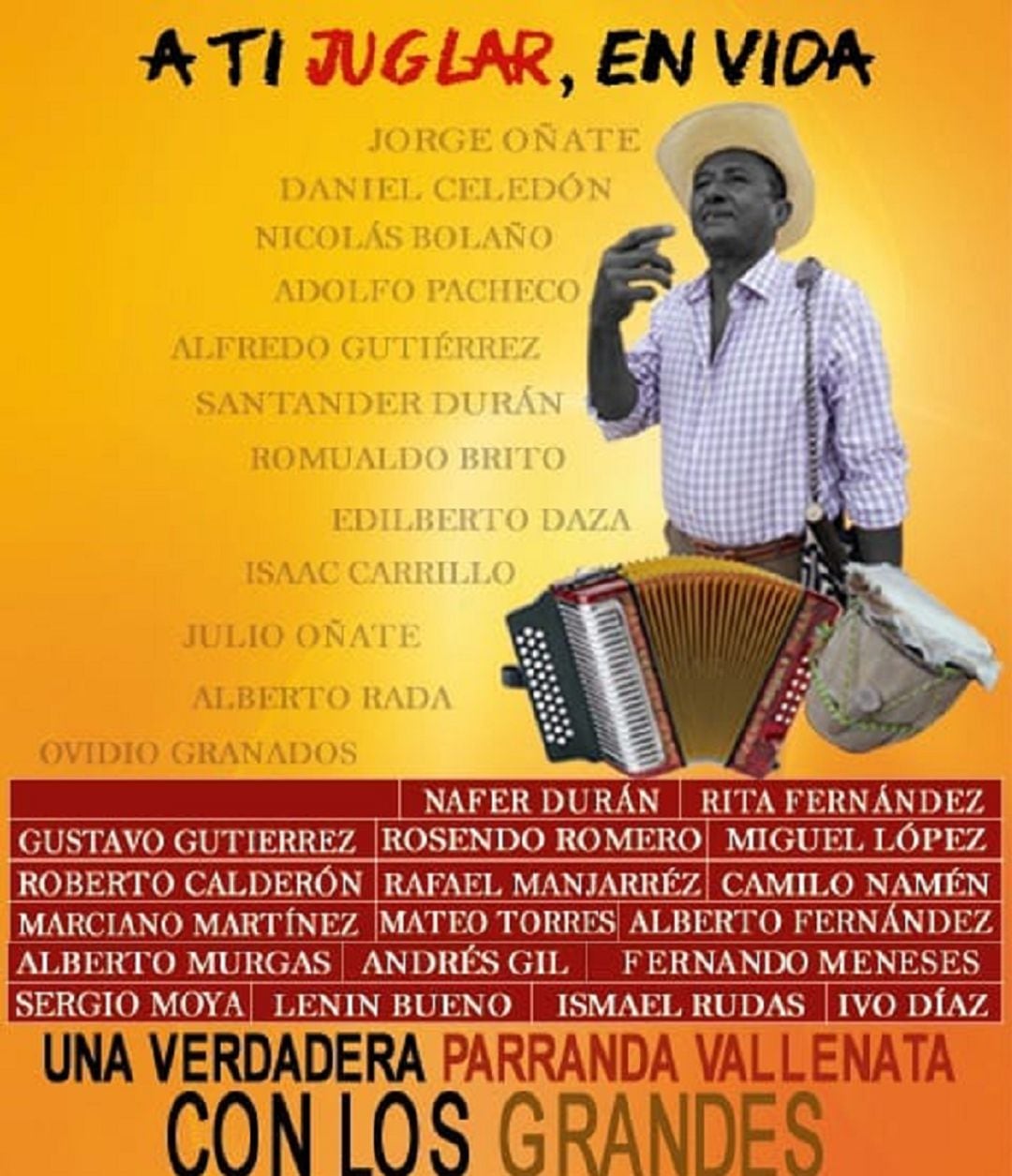 Sayco y el Ministerio de Cultura se unen a Fundiva para este gran homenaje.