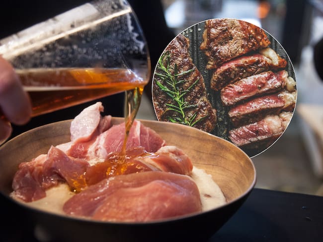 Marinar carne con cerveza / Resultado de una carne jugosa y suave (Getty Images)