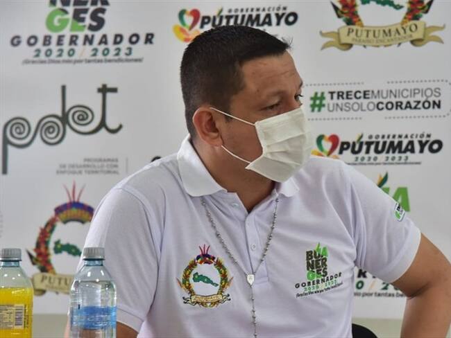 El gobernador de Putumayo, Buanerges Rosero Peña. Foto: Twitter: @gobputumayo