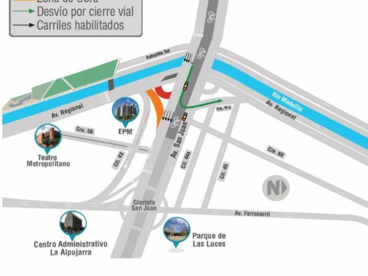 Se inician cambios viales en San Juan por obras de Parques del Río
