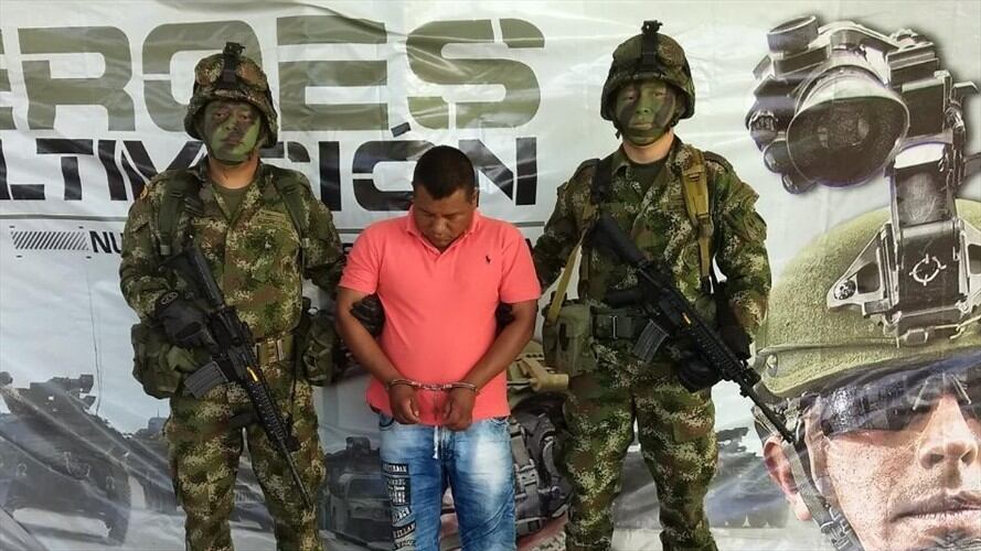 alias ‘Mordisco’. Foto: Ejército Nacional