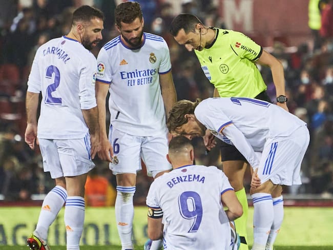 Benzema se retiró lesionado en el partido del lunes pasado ante el Mallorca.