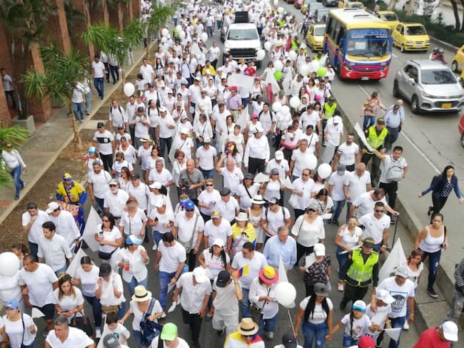 Así se vivió la marcha en Medellín