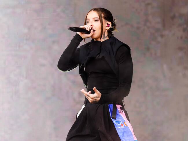 CHICAGO, ILLINOIS - AUGUST 02: Young Miko performs during 2025 Lollapalooza Festival at Grant Park on August 02, 2025 in Chicago, Illinois. (Photo by Erika Goldring/WireImage)