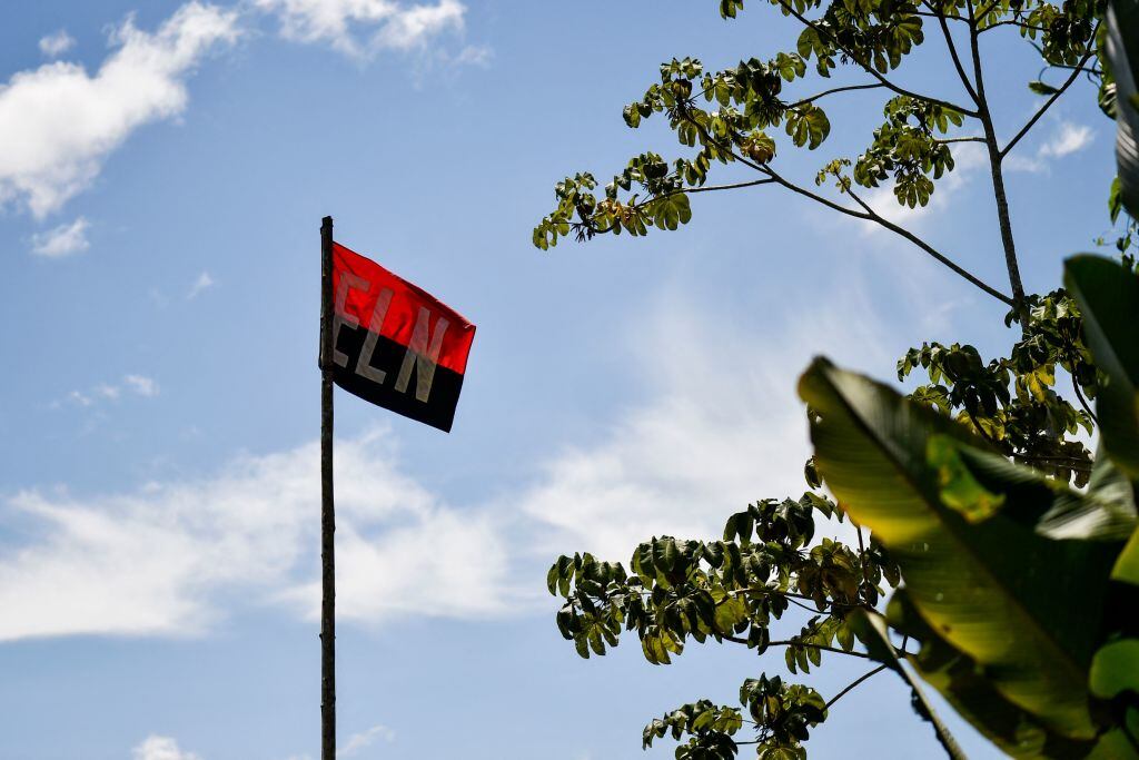 Bandera del ELN. Foto: Getty Images.