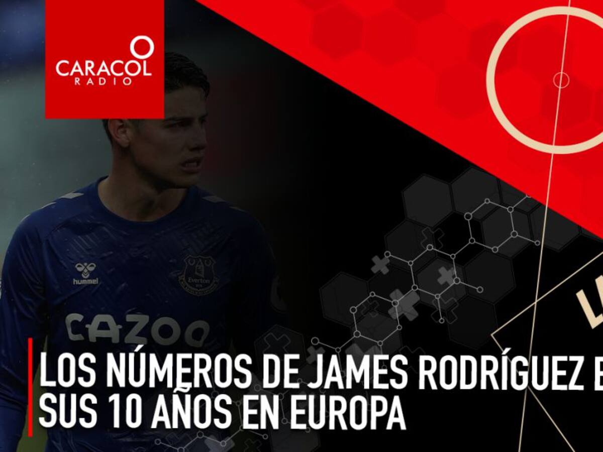 Los números de James Rodríguez en sus 10 años en Europa