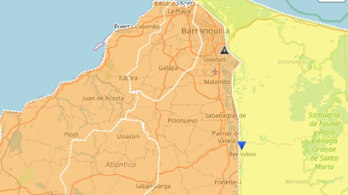 Alerta naranja en el Atlántico por aumento del nivel del río Magdalena