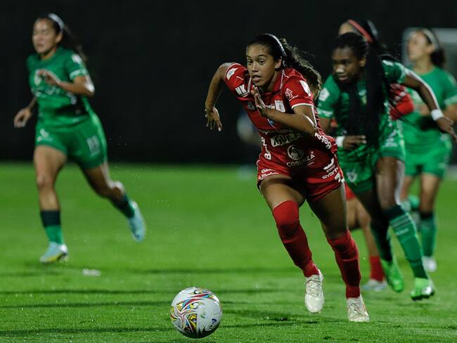 Elexa Bahr, delantera del América. (Colprensa - Camila Diaz)