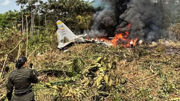 Las granadas y pólvora comenzaron a estallar, nos teníamos que agachar: testigo de accidente aéreo