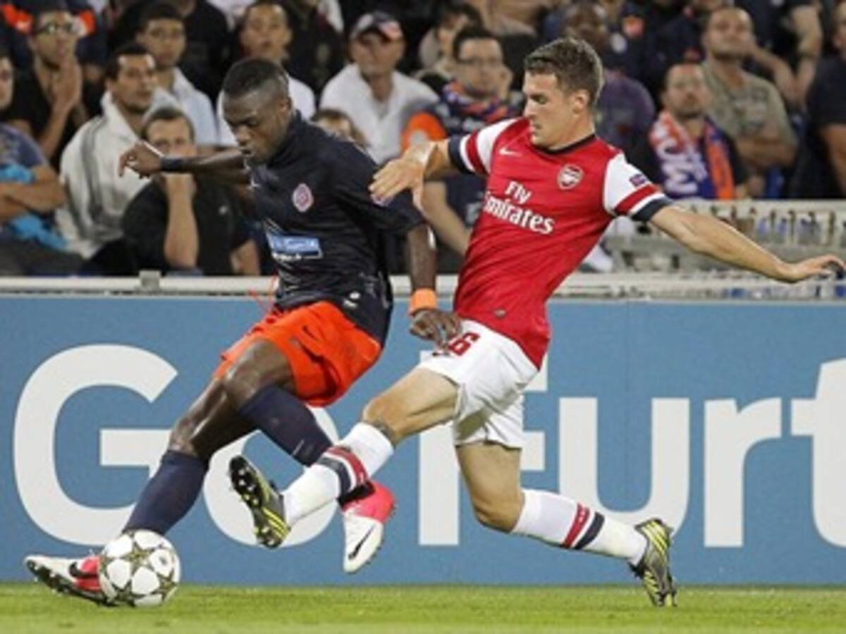 Arsenal venció 2-1 al Montpellier en su visita a La Mosson