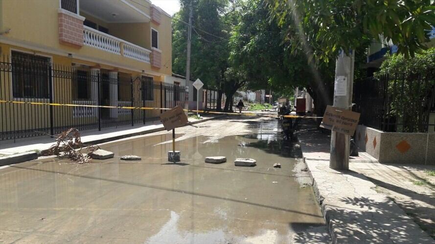 Denuncian sabotaje a la operación del alcantarillado en Santa Marta. Foto: Diego García – Edil del corregimiento de Gaira