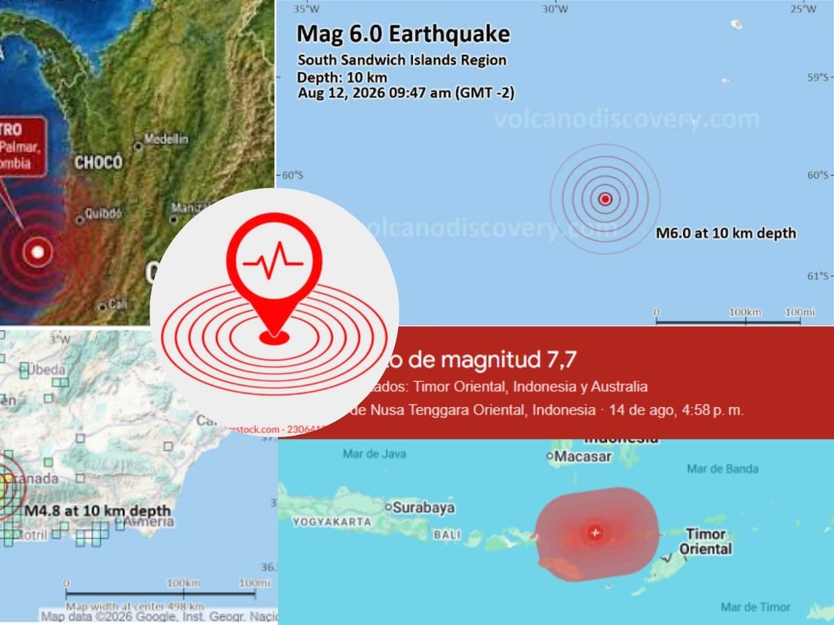 Cuatro sismos sacudieron distintas regiones del mundo en menos de una semana