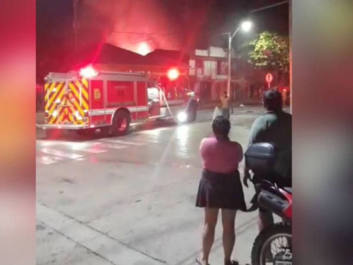 Una vivienda fue consumida por un incendio en Barranquilla